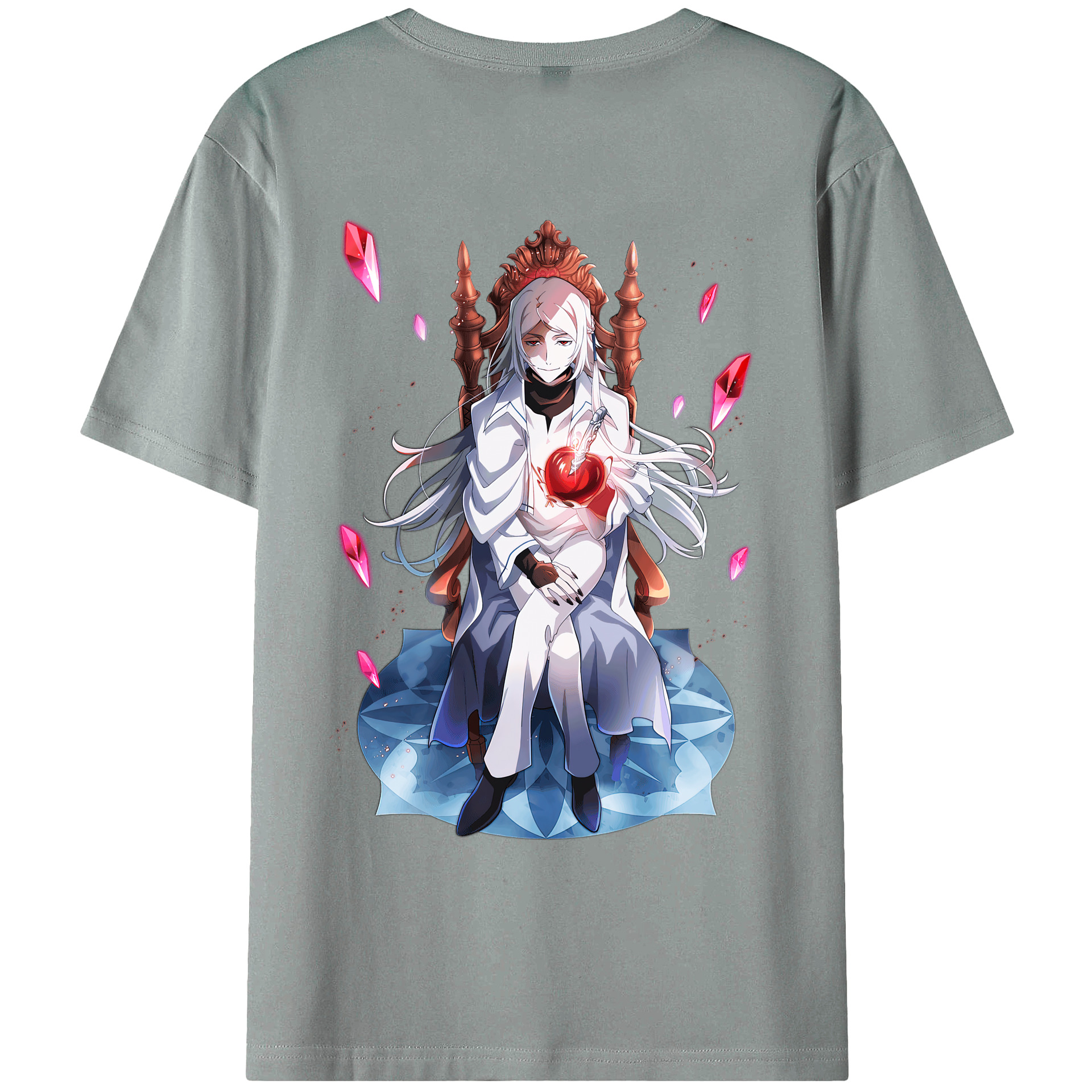 （画像用） 文豪ストレイドッグス Bungo Stray Dogs 綿100％ メンズ半袖Tシャツ（バックプリント） 通気性